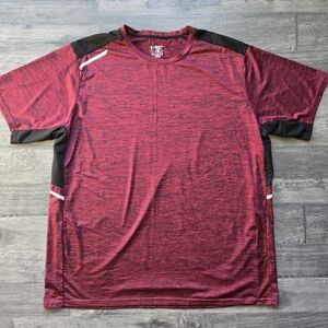 Liberty Men's Maroon and Black Short Sleeve Tee